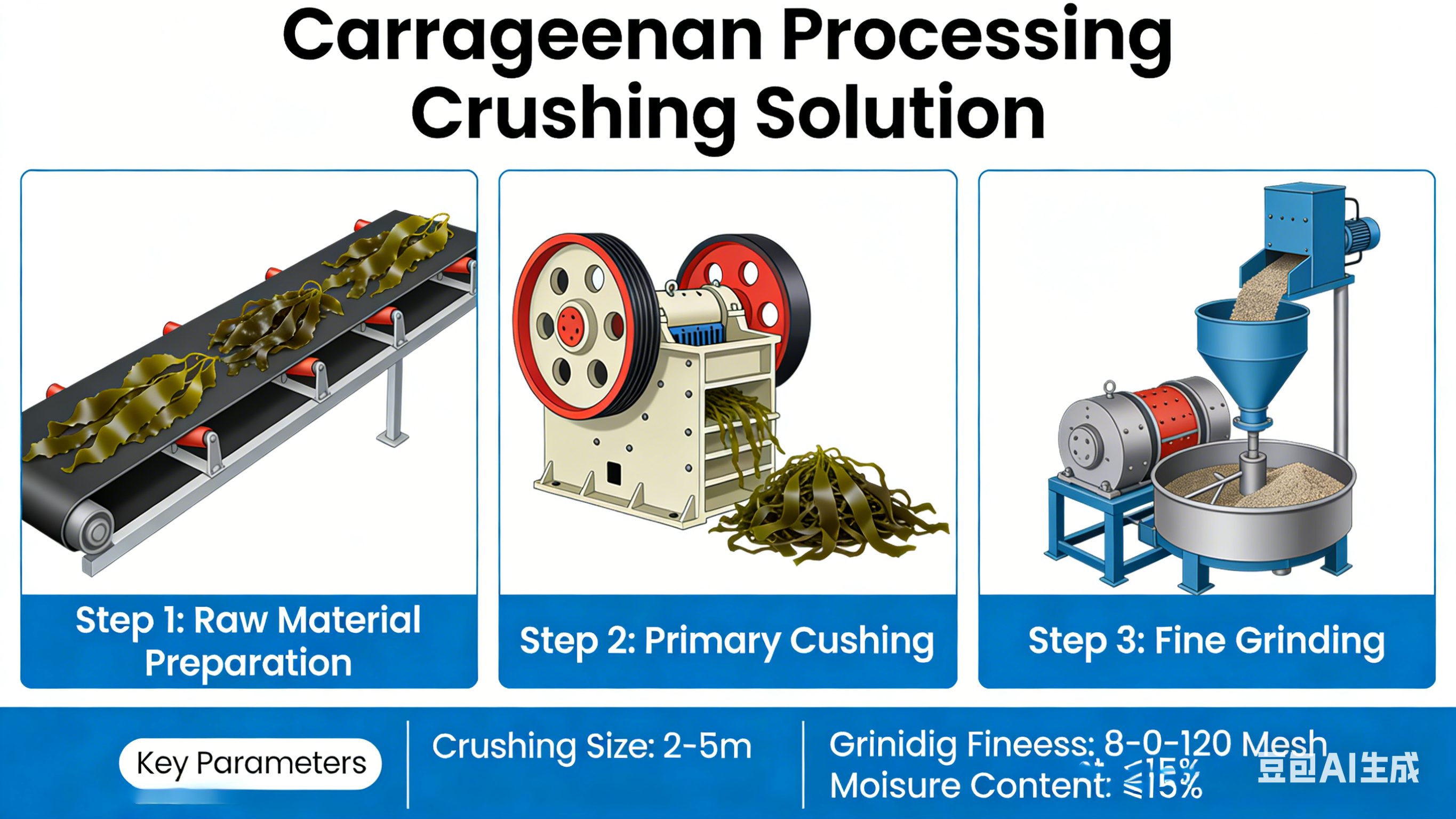 Crushing Solution for Carrageenan Processing